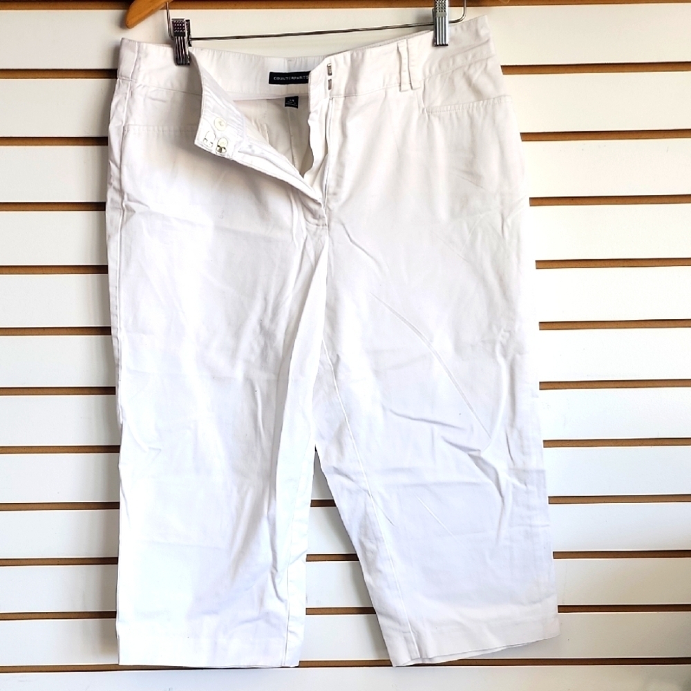 Counterparts White Capris